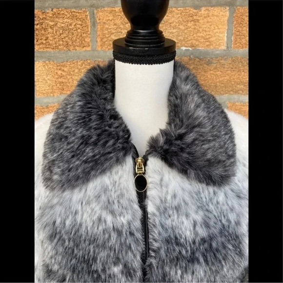 Sam edelman ombre faux fur coat Sz small - Picture 3 of 12